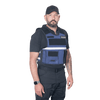 The GTG Version 3 - BLUE Reflective Stab Resistant Vest with Pockets